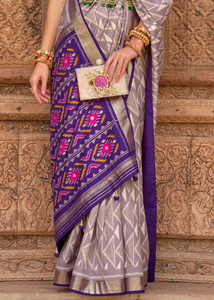 Shaded Purple Saree Designer Patola Saree