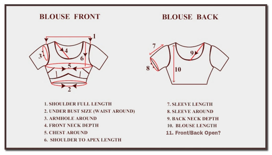 Customise Blouse Stitching