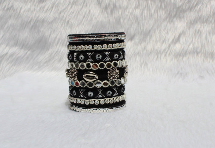 Royal Black Designer Handmade Bangles