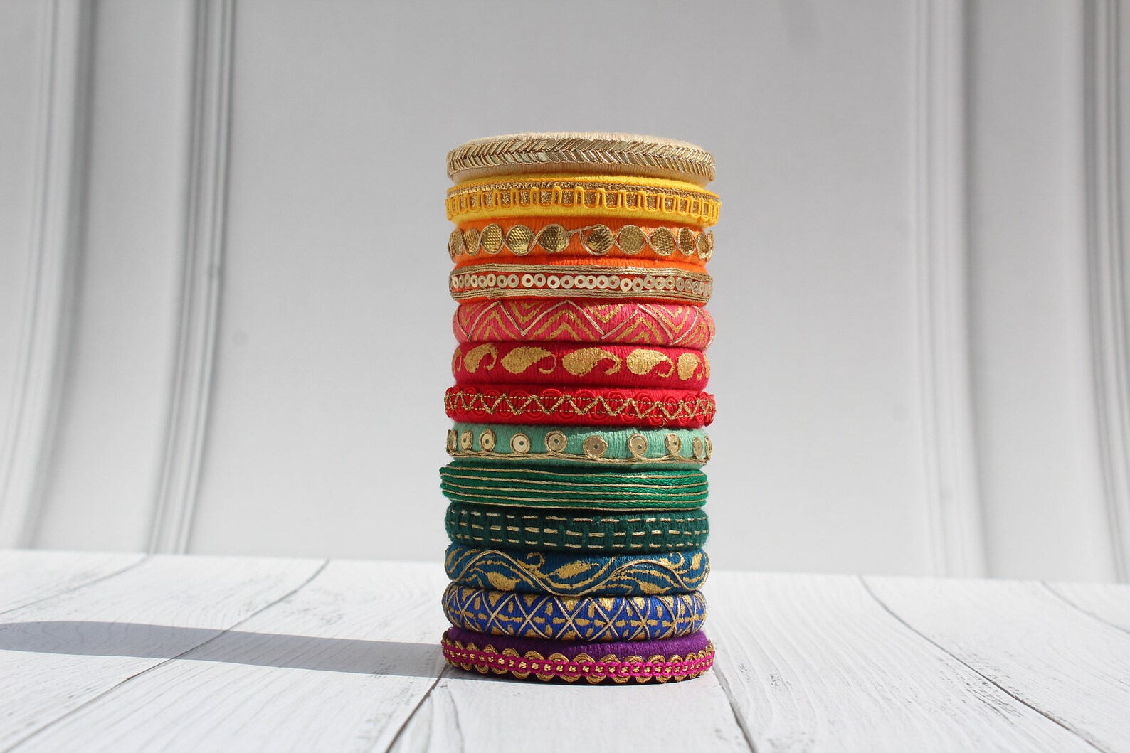 Satin on sale thread bangles